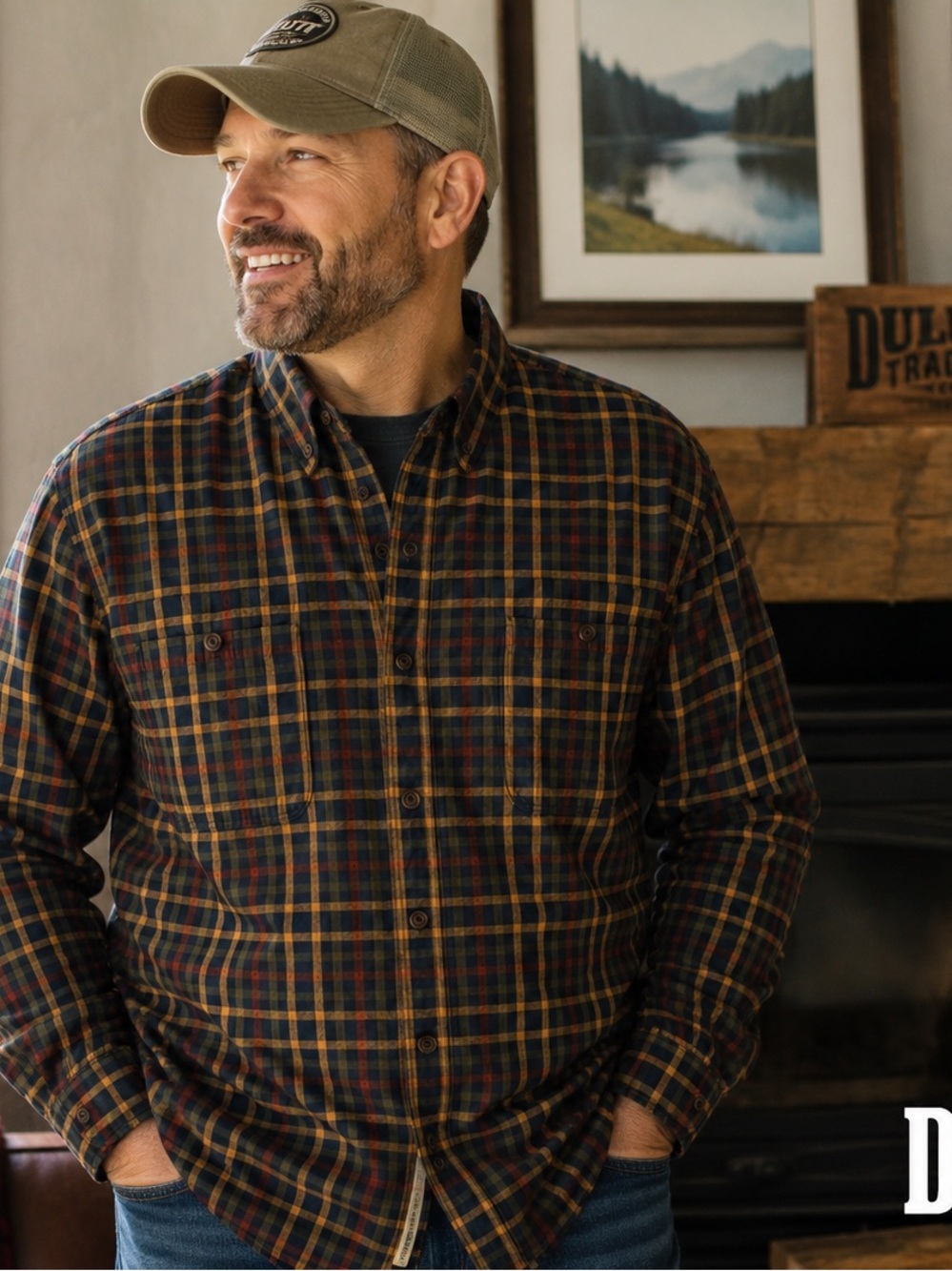 Duluth Trading MagnaReady Plaid Flannel Shirt 2XL Magnetic Button Front